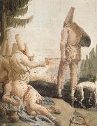 TIEPOLO, Giovanni Domenico Pulcinelle on Vacation France oil painting artist